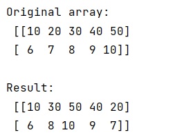 Example: Rearrange columns of NumPy 2D array