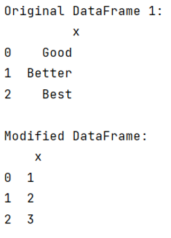 Example: Pandas replace multiple values one column