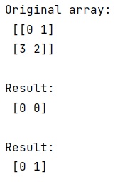 Example: Python - How to return all the minimum indices in NumPy?