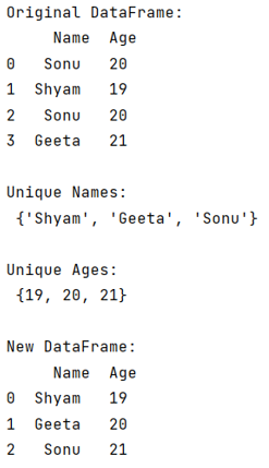 Example: Set difference for pandas