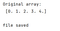 Example: Setting the fmt option in numpy.savetxt()