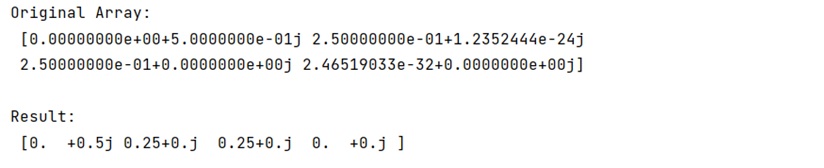 Example: Set very low values to zero in NumPy