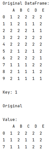 Example: Shift down values by one row within a group