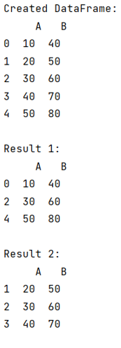 Example: Slice Pandas DataFrame by Row