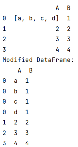 Example: Split (explode) pandas DataFrame
