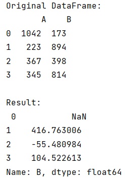 Example: Creating a new column in Pandas by using lambda function on two existing columns