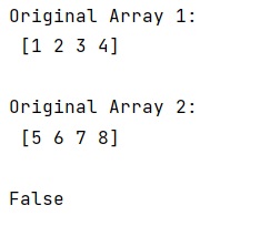 Example 2: Use numpy's any() and all() methods