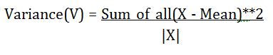 variance in Python