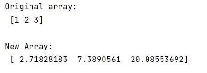 Example: What exactly does numpy.exp() do?