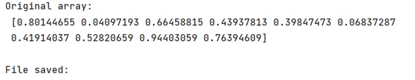 Example: How to write a raw binary file with NumPy array data?