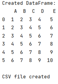 Example: Write specific columns of a DataFrame to a CSV