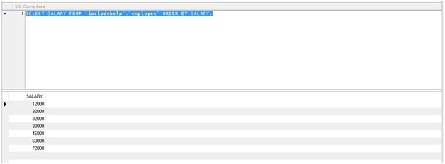 SQL DISTINCT Output 1