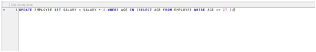 SQL Sub Query Example Output 2