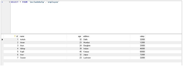 TRUNCATE TABLE in SQL