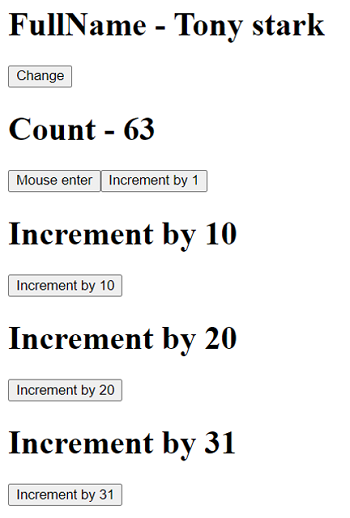 Event handling | Step 8